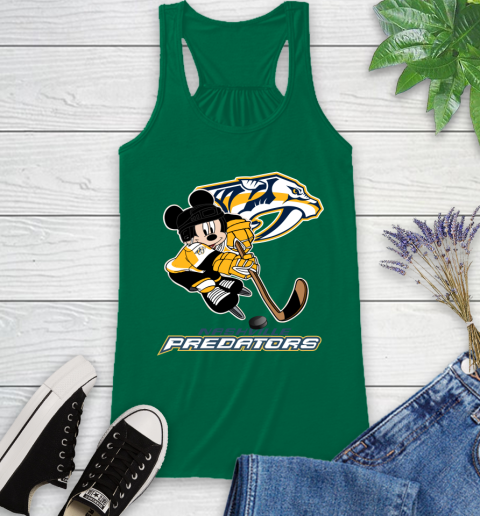 NHL Nashville Predators Mickey Mouse Disney Hockey T Shirt Racerback Tank 7