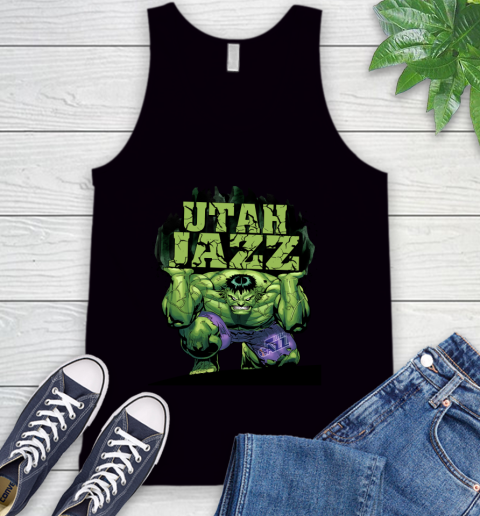 Utah Jazz NBA Basketball Incredible Hulk Marvel Avengers Sports Tank Top 2