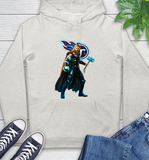 NFL Thor Avengers Endgame Football Tennessee Titans Hoodie - Image 13