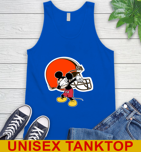 Cleveland Browns NFL Football Dabbing Mickey Disney Sports Tank Top 5