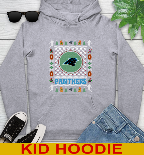 Carolina Panthers Merry Christmas NFL Football Loyal Fan Youth Hoodie 6