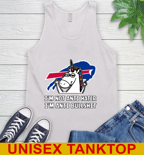 Buffalo Bills NFL Football Unicorn I'm Not Anti Hater I'm Anti Bullshit Tank Top
