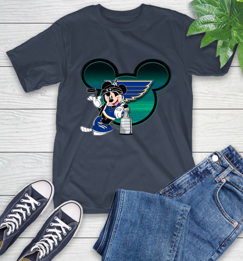 NHL St.Louis Blues Stanley Cup Mickey Mouse Disney Hockey T Shirt T-Shirt 4