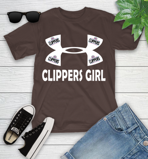 NBA LA Clippers Girl Under Armour Basketball Sports Youth T-Shirt 7