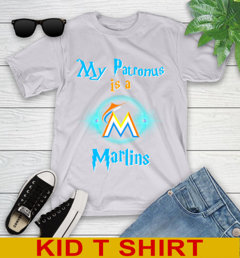 MLB Baseball Harry Potter My Patronus Is A Miami Marlins Youth T-Shirt 4