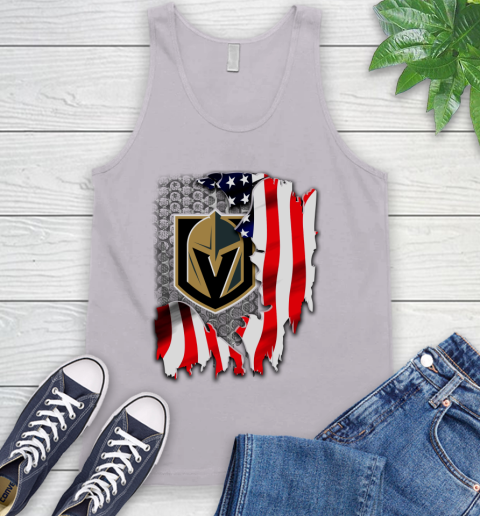 Vegas Golden Knights NHL Hockey American Flag Tank Top 3