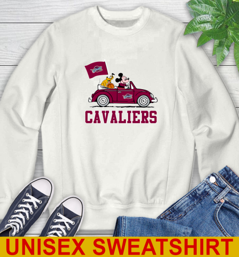 NBA Basketball Cleveland Cavaliers Pluto Mickey Driving Disney Shirt Sweatshirt