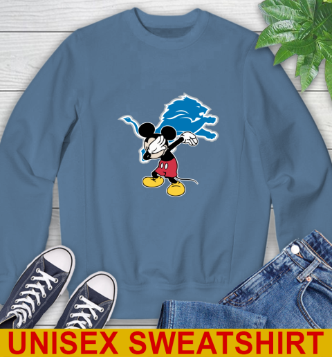 Detroit Lions NFL Football Dabbing Mickey Disney Sports Sweatshirt 8