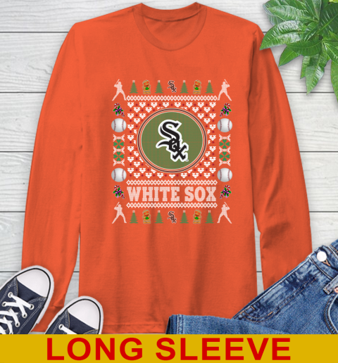 Chicago White Sox Merry Christmas MLB Baseball Loyal Fan Long Sleeve T-Shirt 4