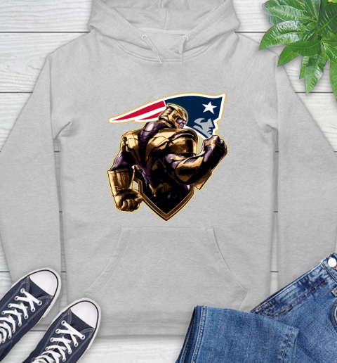 NFL Thanos Avengers Endgame Football Sports New England Patriots Hoodie 6