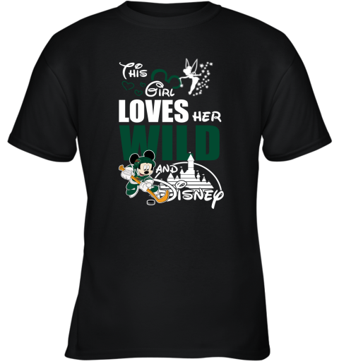 This Girl Love Her Minnesota Wild And Mickey Disney Youth T-Shirt