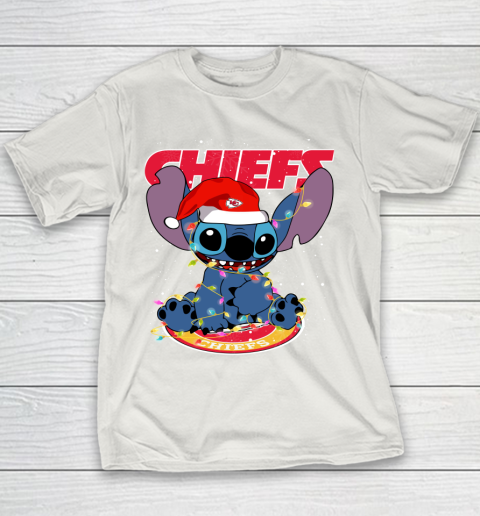 Kansas City Chiefs NFL Football noel stitch Christmas Youth T-Shirt 8