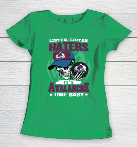 Listen Haters It is BLACKHAWKS Time Baby NHL Women's T-Shirt 5