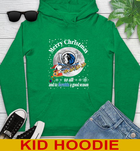 Dallas Mavericks Merry Christmas To All And To Mavericks A Good Season NBA Basketball Sports Youth Hoodie 8