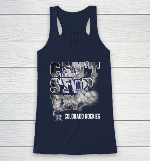 MLB Colorado Rockies Baseball Can't Stop Vs Colorado Rockies Racerback Tank 8