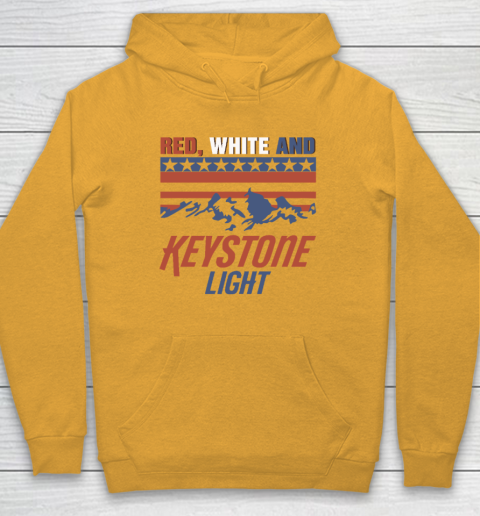 Red White And Keystone Light 4th Of July Hoodie 2