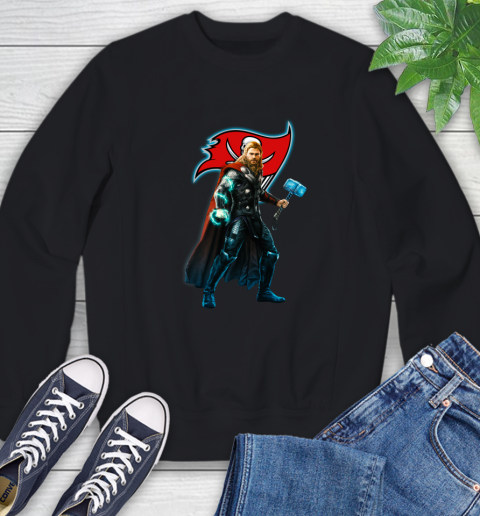 NFL Thor Avengers Endgame Football Tampa Bay Buccaneers Sweatshirt 2