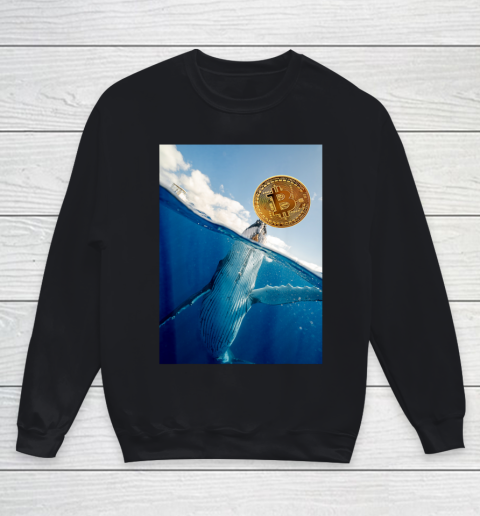 Bitcoin Whale Crypto Youth Sweatshirt
