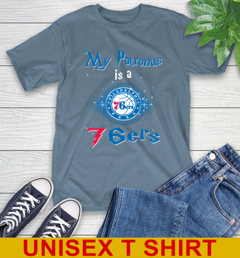 NBA Basketball Harry Potter My Patronus Is A Philadelphia 76ers T-Shirt 8