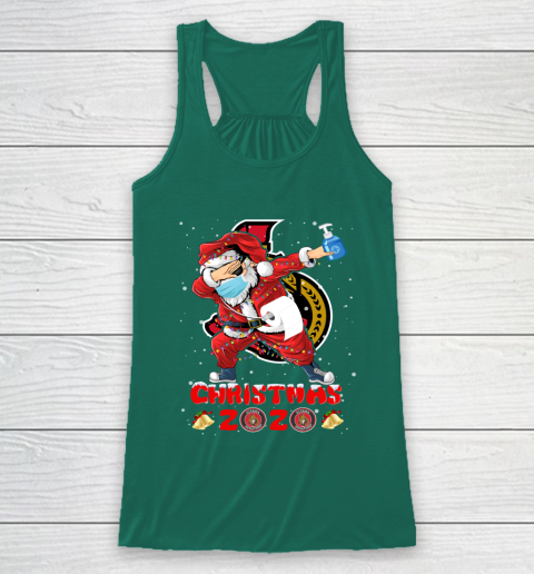 Ottawa Senators Funny Santa Claus Dabbing Christmas 2020 NHL Racerback Tank 5