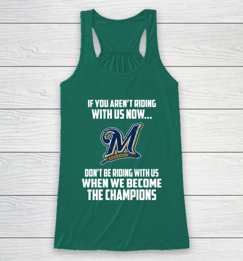 MLB Milwaukee Brewers Baseball We Become The Champions Racerback Tank 5