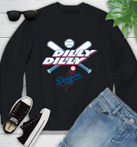 MLB Los Angeles Dodgers Dilly Dilly Baseball Sports Youth Sweatshirt 2