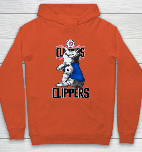 NBA Basketball My Cat Loves LA Clippers Hoodie 3