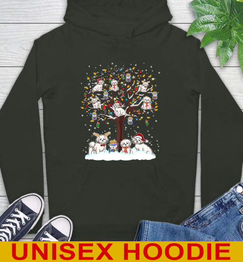 Maltese dog pet lover light christmas tree shirt 24