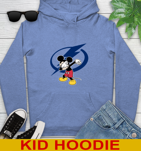 Tampa Bay Lightning NHL Hockey Dabbing Mickey Disney Sports Youth Hoodie 12