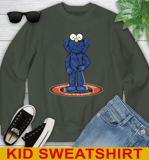NHL Hockey Philadelphia Flyers Kaws Bff Blue Figure Shirt Youth Sweatshirt 9