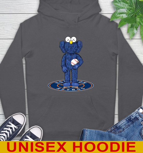 MLB Baseball Houston Astros Kaws Bff Blue Figure Shirt Hoodie 7