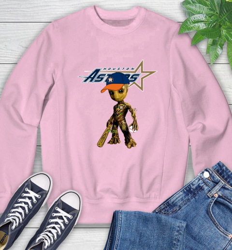 MLB Houston Astros Groot Guardians Of The Galaxy Baseball Sweatshirt 9