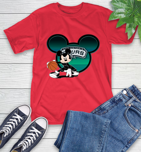NBA San Antonio Spurs Mickey Mouse Disney Basketball T-Shirt 10