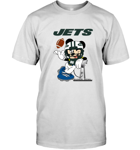NFL New York Jets Mickey Mouse Disney Super Bowl Football T Shirt