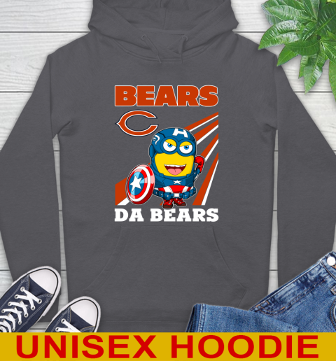 NFL Football Chicago Bears Captain America Marvel Avengers Minion Shirt Hoodie 7