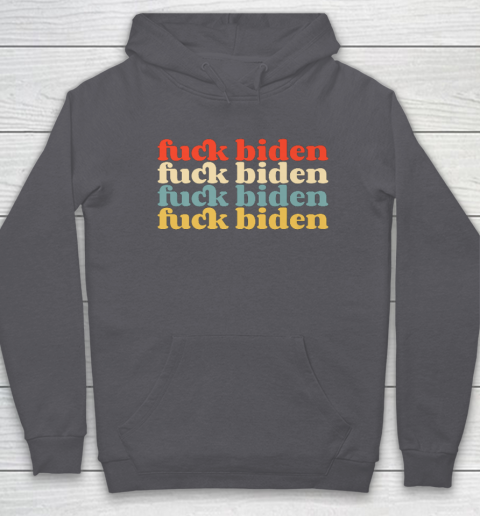 Vintage Fuck Biden Anti Biden Tee Top Womens Mens Premium Hoodie 4