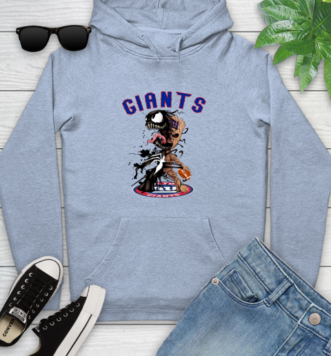 NFL New York Giants Football Venom Groot Guardians Of The Galaxy Youth Hoodie 10
