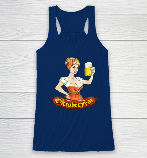 Barmaid Oktoberfest Dirndl Bratwurst German Woman Costume T Shirt Racerback Tank 4