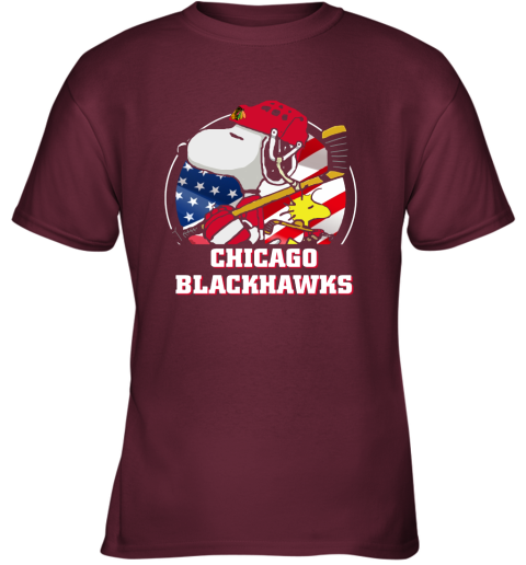2osg-chicago-blackhawks-ice-hockey-snoopy-and-woodstock-nhl-youth-t-shirt-26-front-maroon-480px
