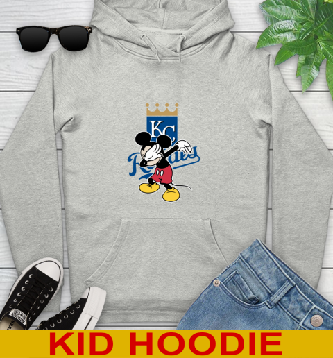 Kansas City Royals MLB Baseball Dabbing Mickey Disney Sports Youth Hoodie