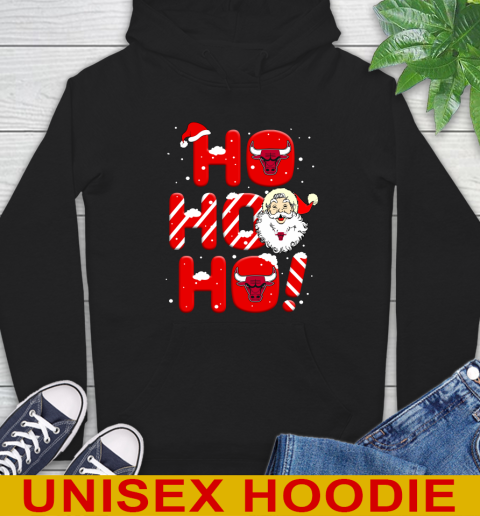 Chicago Bulls NBA Basketball Ho Ho Ho Santa Claus Merry Christmas Shirt Hoodie