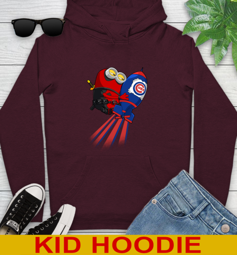 MLB Baseball Chicago Cubs Deadpool Minion Marvel Shirt Youth Hoodie 7