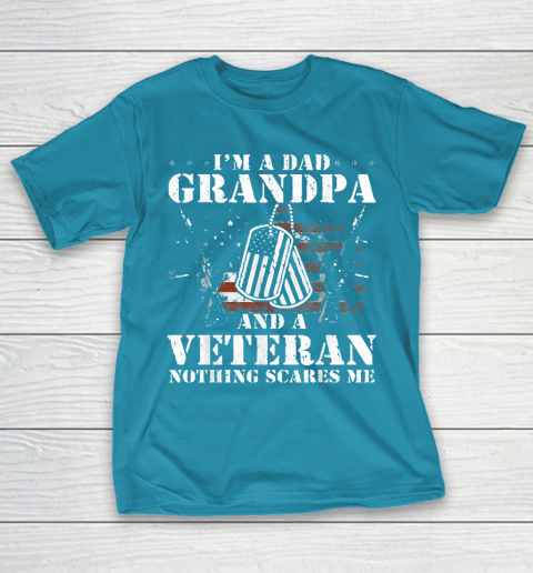 Grandpa Funny Gift Apparel  I'm A Dad Grandpa Veteran Father's Day S T-Shirt 7