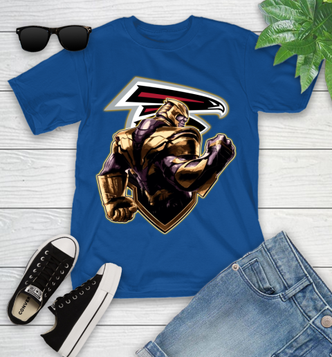 NFL Thanos Avengers Endgame Football Sports Atlanta Falcons Youth T-Shirt 9