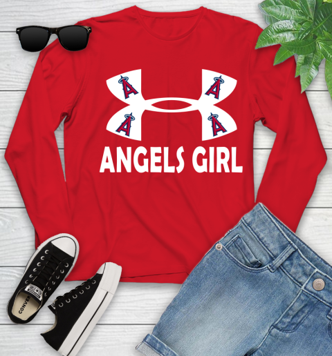 MLB Los Angeles Angels Under Armour Baseball Sports Youth Long Sleeve 11