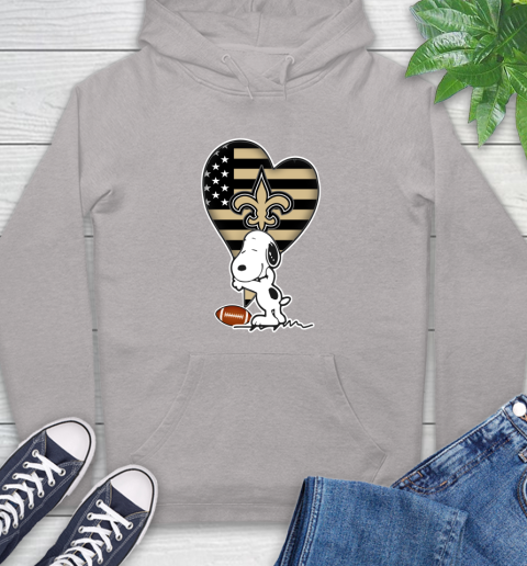 New Orleans Saints NFL Football The Peanuts Movie Adorable Snoopy Hoodie 12
