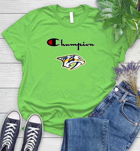 NHL Hockey Nashville Predators Champion Shirt Women's T-Shirt 7