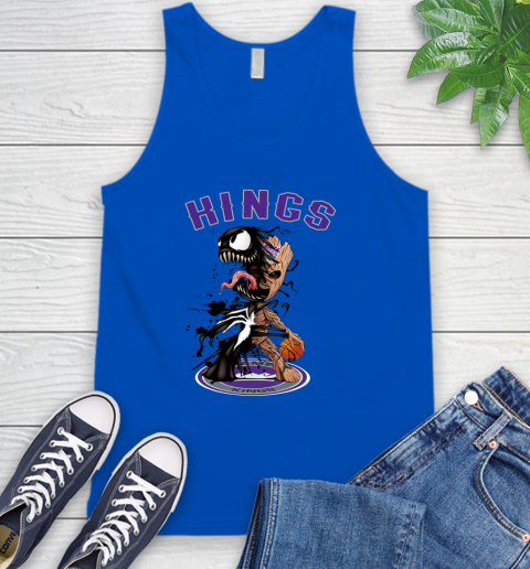 NBA Sacramento Kings Basketball Venom Groot Guardians Of The Galaxy Tank Top 5
