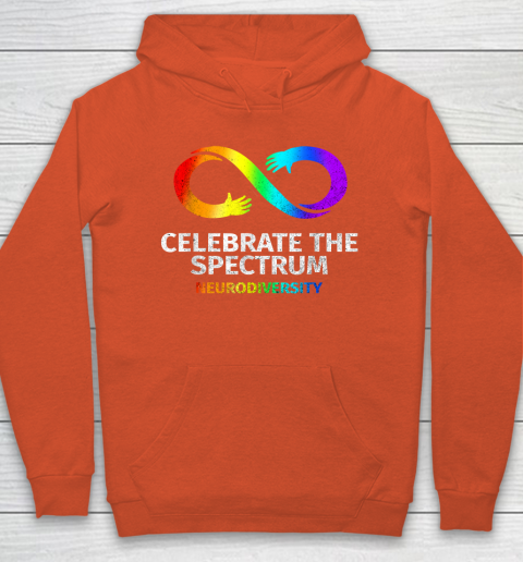 Neurodiversity Celebrate Spectrum Infinity Autism Awareness Hoodie 3