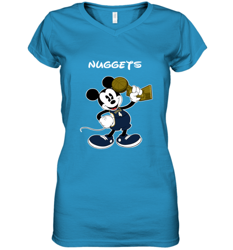Mickey Denver Niggets Women's V-Neck T-Shirt